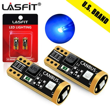 Details about   Lasfit 194 168 2828 T10 LED License Plate Light Bulbs 6000K Cool White Canbus 2x